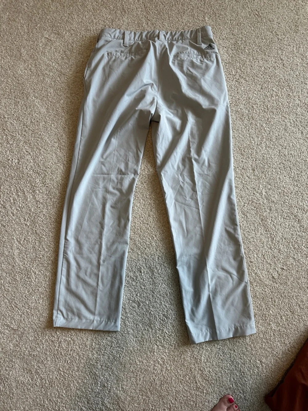 adidas Light Gray Men's Chino-Style Pants